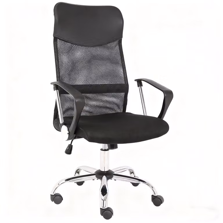 Sedia da ufficio ergonomica con supporto lombare e poggiatesta regolabili – Sedia da ufficio reclinabile