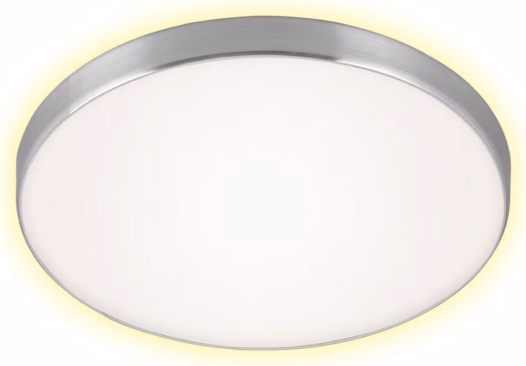Lampada da soffitto a LED Lampada da soffitto 12W bianco-argento metallo-plastica Ø28,5cm Briloner