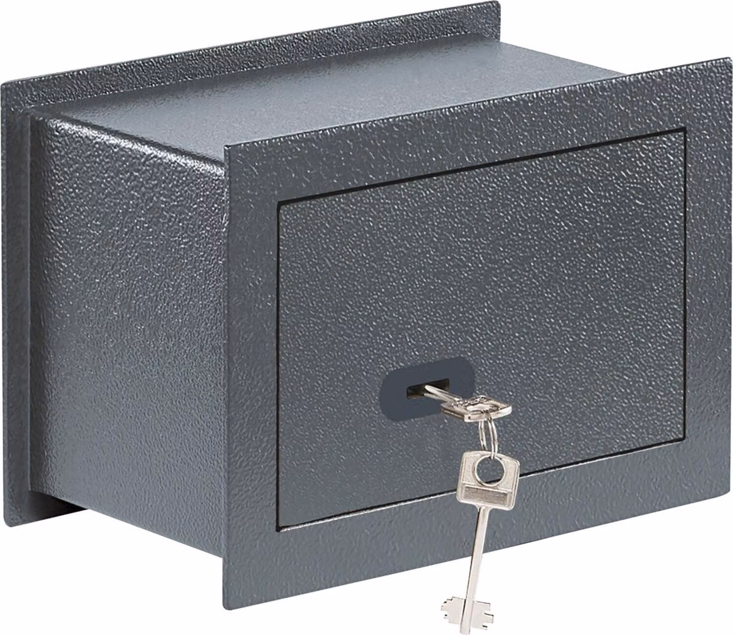 Cassaforte a muro Burgwächter con chiave - Cassaforte da incasso Pure Safe PSW 110 K - Mini cassaforte per montaggio a parete, acciaio antracite