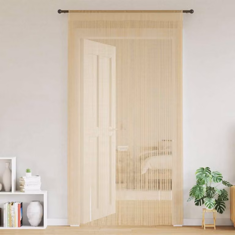 vidaXL 2 Pz Tende a Fili 140x250 cm Beige