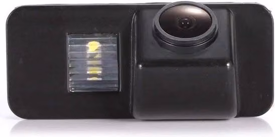 Retrocamera per assistenza al parcheggio HD 1280x720 con angolo ampio di 170 gradi, colore nero