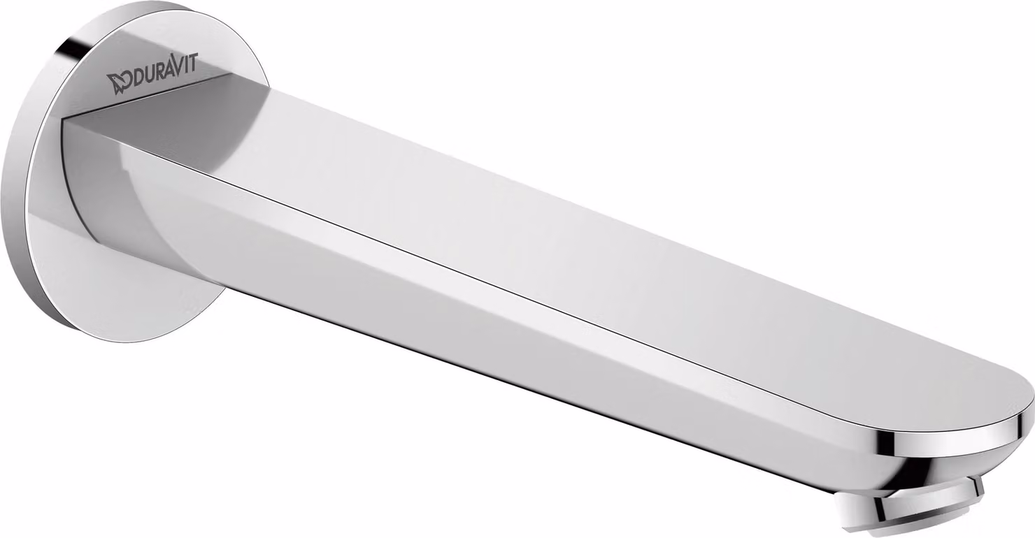 Bec déverseur pour baignoire Duravit Wave, saillie 202 mm, WA5240010010, WA5240010010
