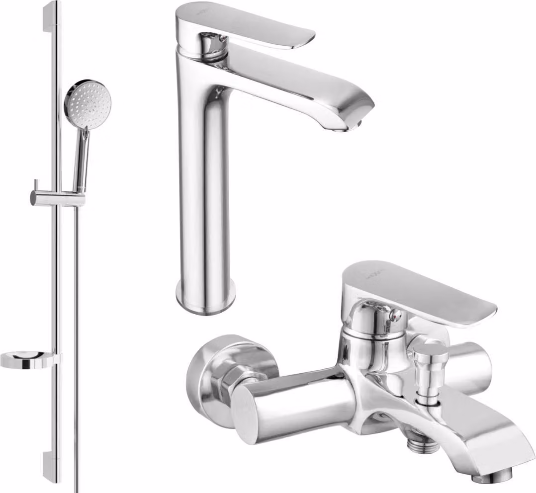 Mexen Pecos DS75 set da bagno, cromo - 72713DS75-00