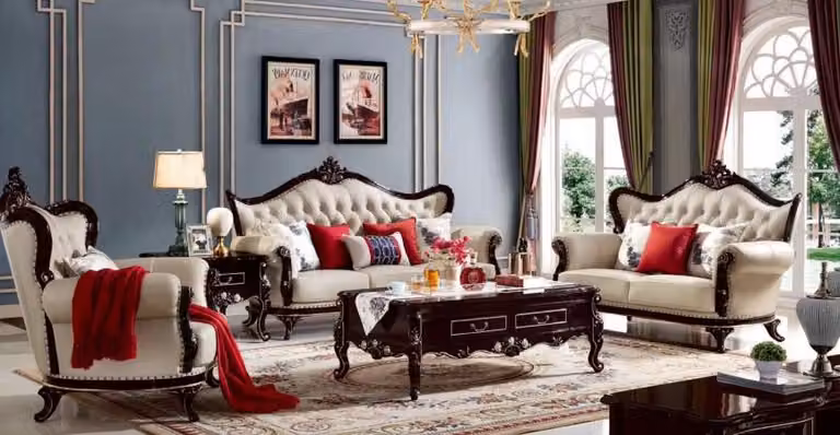 Wohnzimmer Weiß Sofagarnitur Kunstleder Komplettes Designersofa Set 5tlg