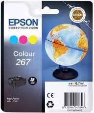 Cartuccia per stampante Epson Serie Mappamondo Colore 267 C13T26704020 multicolore
