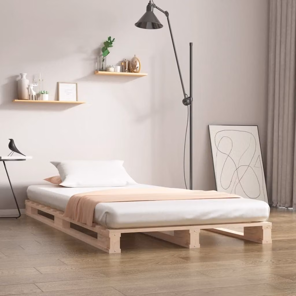 Maison Exclusive - Letto a doghe 100x200 cm in legno massello di pino