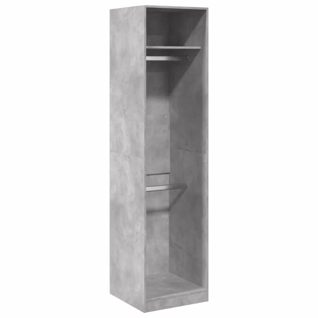 Armadio a muro vidaXL Grigio opaco con ante a battente e appendiabiti L/P/H: 50 x 50 x 200 cm – 2