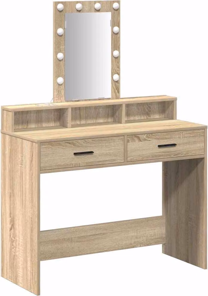 Tavolo da Trucco Marrone 100 x 41 x 140 cm Legno multistrato