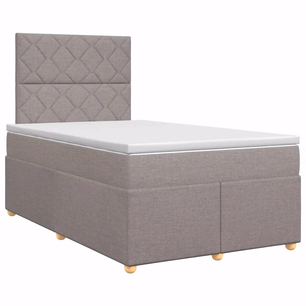 Letto box spring con materasso ibrido vidaXL in tessuto, L/P: 120 x 200 cm – 2