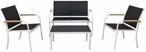 Set Salotto Menton 4 Pezzi Bianco