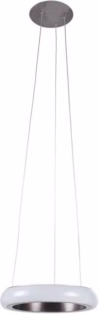 Lampada a sospensione moderna Anello Onli in metallo color marrone e bianco