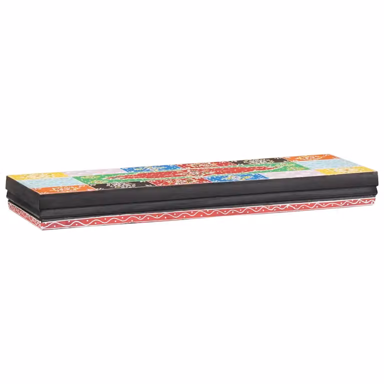 Scaffali da parete moderni vidaXL in legno di mango multicolore L: 60 cm, P: 20 cm, H: 6 cm