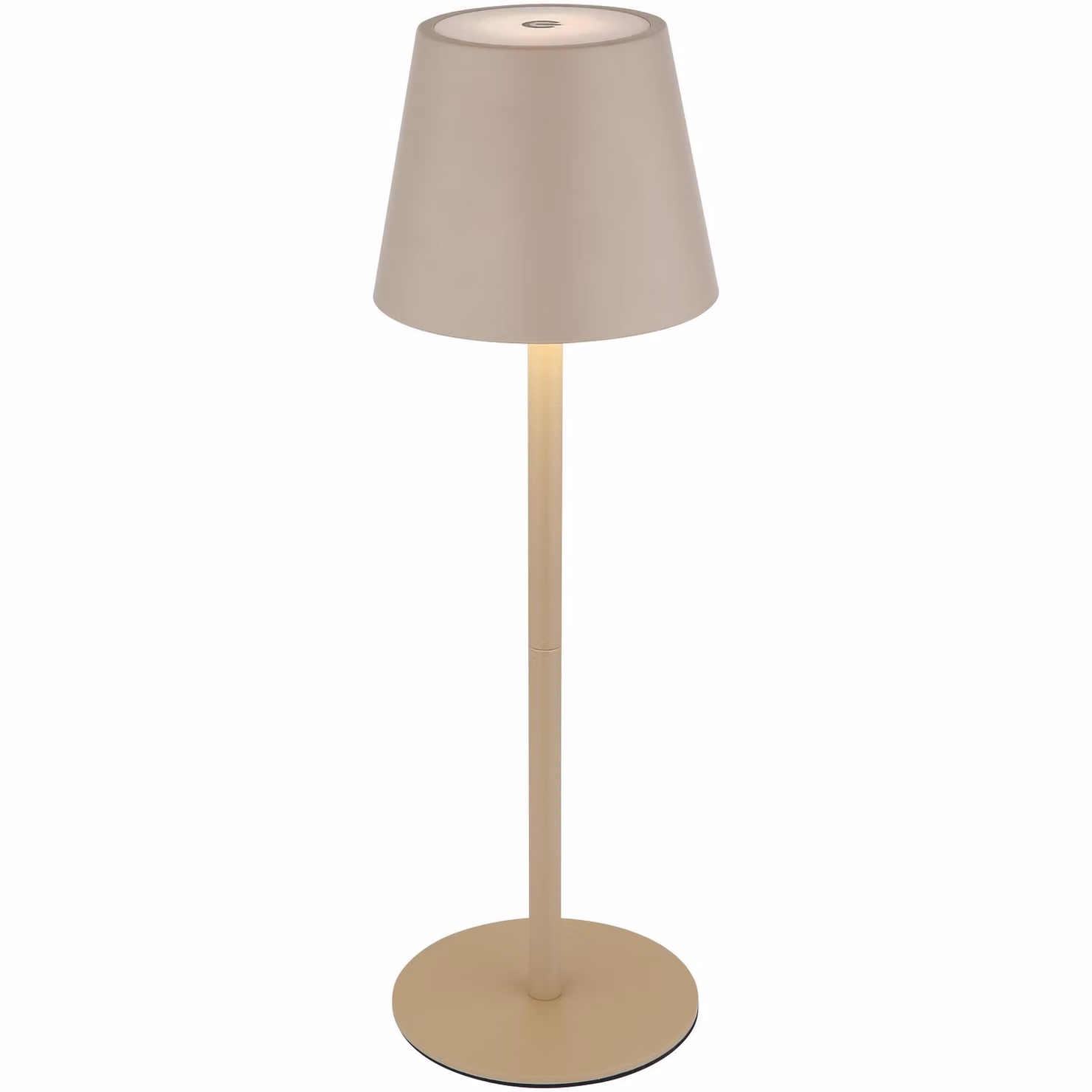 Lampada da tavolo senza fili con batteria ricaricabile Touch Dimmer Lampada da tavolo dimmerabile beige 58488S