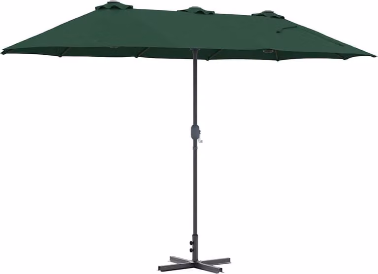 Ombrello da giardino Verde 370 x 197 x 239 cm