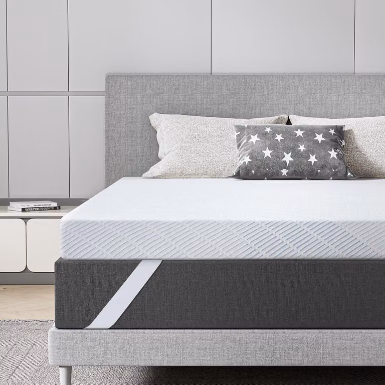 Topper in gel, dimensioni 160x200 cm, altezza 7,6 cm, per materasso