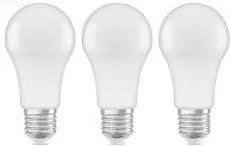 Set di 3 lampadine LED Osram a goccia E27 da 8,5 W, 806 lumen, bianco neutro