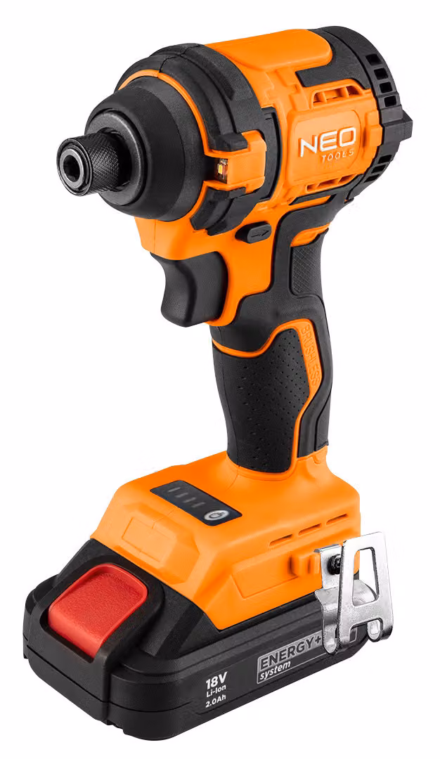 NEO TOOLS avvitatore a impulsi a batteria brushless Energy+ 18V, Li-Ion, senza batteria, compatibile con batterie Energy+ | coppia massima 300 Nm
