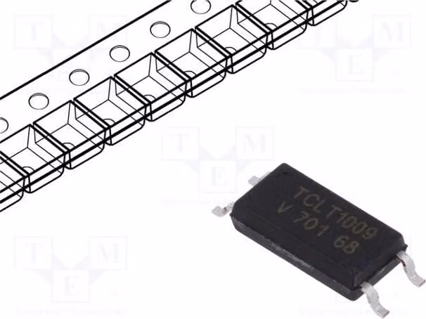 1 x Optoisolatore. Uce: 70V. TCLT1009. Optoisolatore con uscita SMD, 1 canale