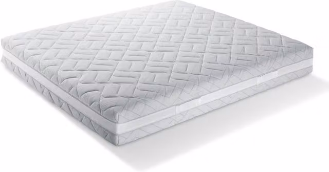 Materasso Hybrid DaunenStep Classic con Molle Indipendenti e Rivestimento Rimovibile, Bianco – 1