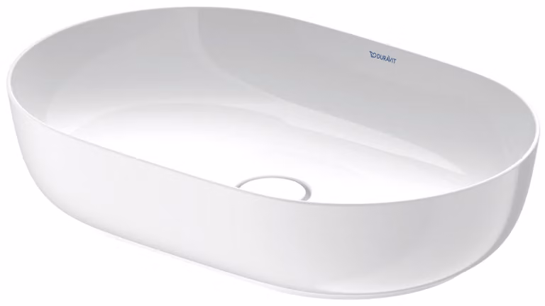 Duravit Luv vasque à poser 60x40cm, sans trop-plein, sans percement pour robinetterie, meulé, 0379600000, 0379600000
