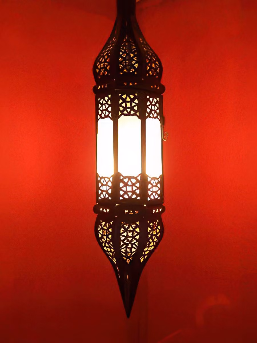 Lampada da soffitto orientale Rihana bianco