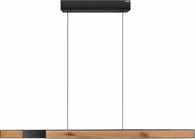 Lampada a sospensione LED regolabile MOTO-RISE Paul Neuhaus in legno e metallo multicolore