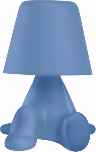 Lampada da tavolo ricaricabile LED Qeeboo Sweet Brothers Bob in plastica e silicone con controllo touch e luce bianca calda