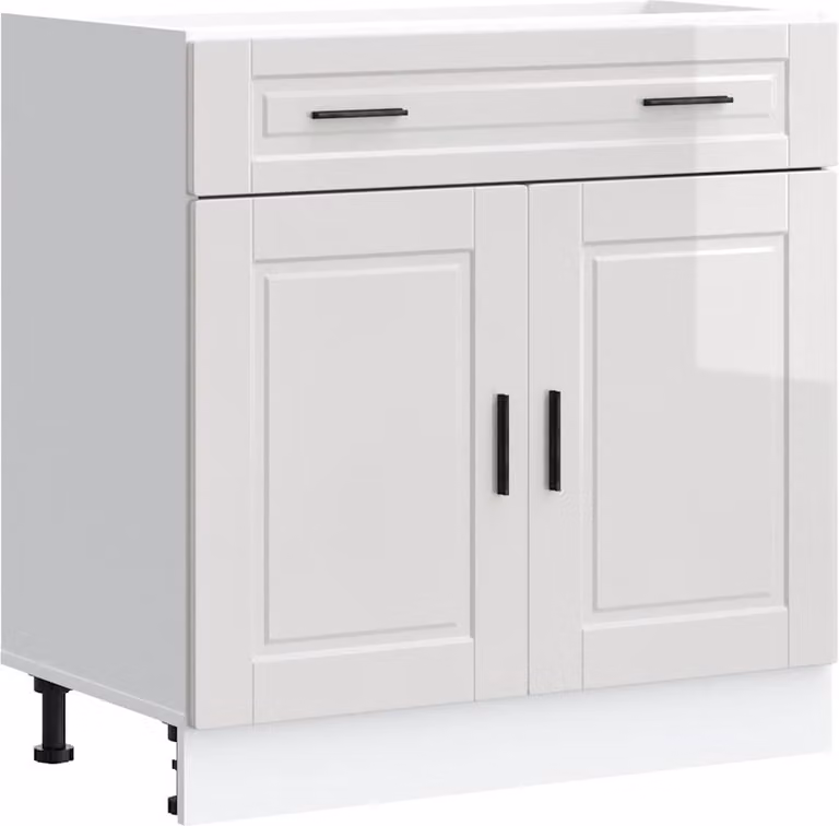 Base da Cucina Porto Bianco Lucido in Legno Multistrato