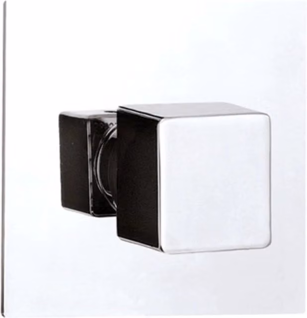 Deviatore a tre vie serie Qubika colore argento e cromo – 1