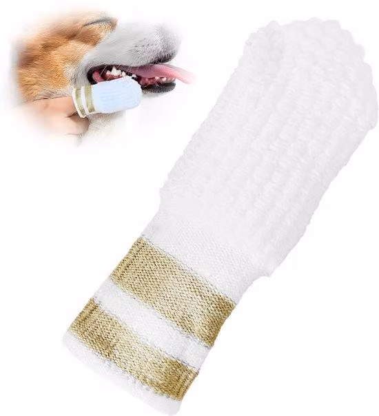 Azomor Questo innovativo spazzolino da dito per animali domestici offre una soluzione efficace