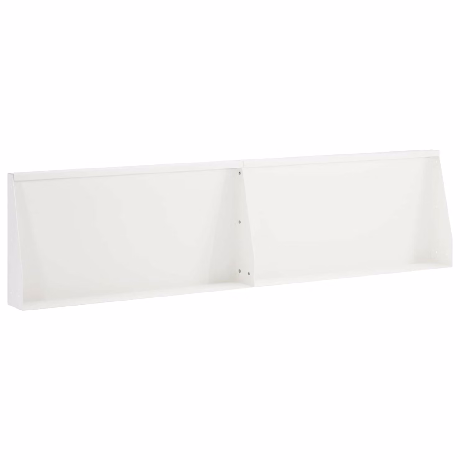 Set di 2 pezzi di aiuole rialzate vidaXL in acciaio bianco per giardino ornamentale L 80 cm x P 50 cm x H 12 cm
