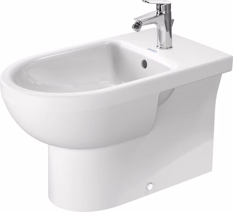Duravit No.1 Bidet au sol, avec trop-plein, 1 trou pour robinet, 365x650mm, Back to wall, blanc, 2297100000, 2297100000