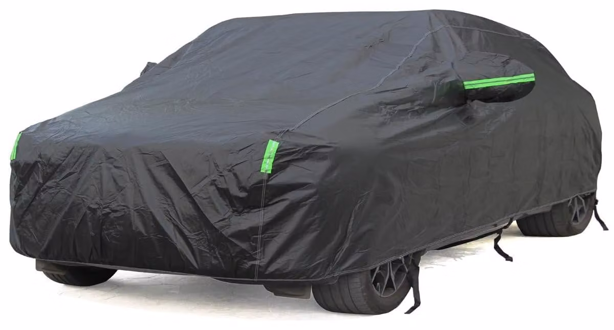 Omgoods - Copertura impermeabile per auto con fodera in cotone