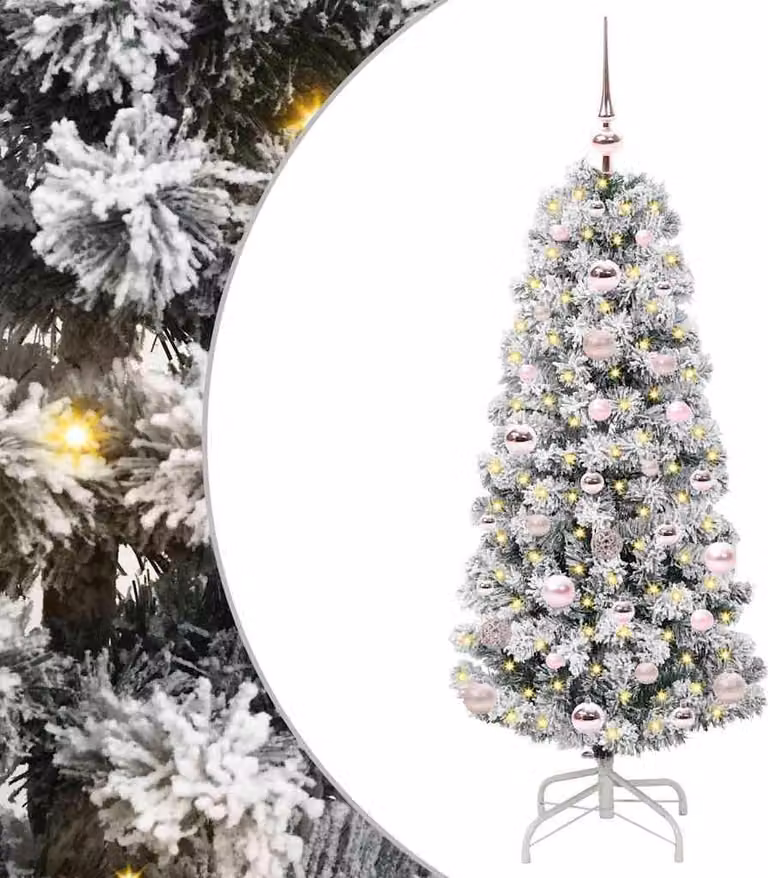 Albero di Natale Artificiale con Rami Pieghevoli 120 cm