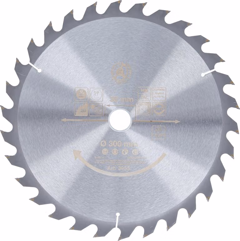 BGS Diy 3955 | Lama circolare in metallo duro | Ø 300 x 30 x 3,2 mm | 30 denti