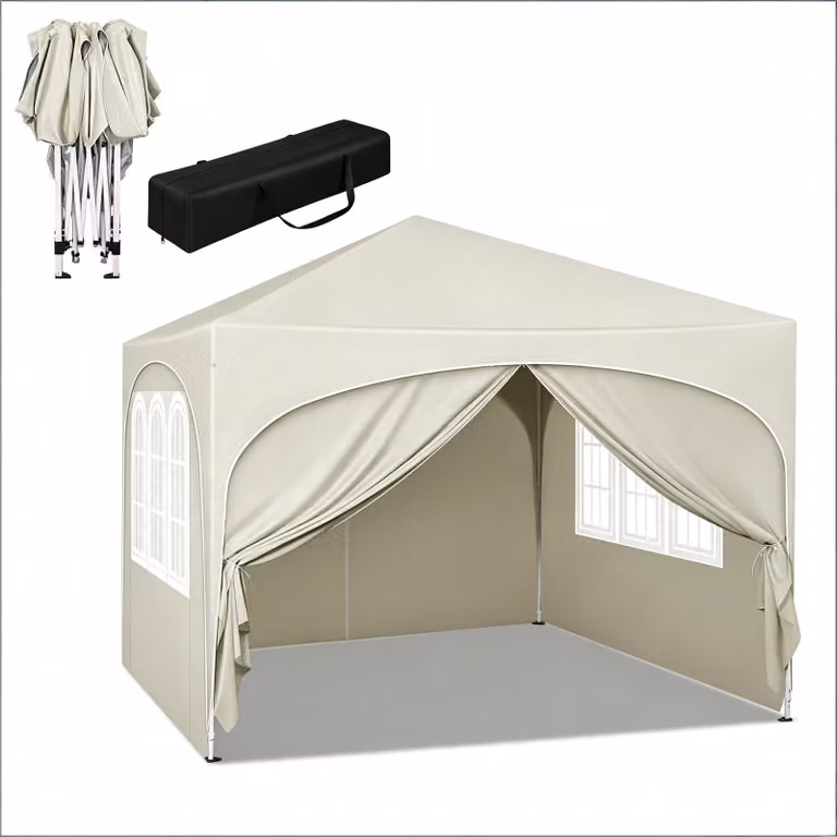 Tenda da campeggio con borsa per il trasporto, tenda interna, protezione solare immediata, tende per eventi (solo con tenda), dimensioni: 300 cm, 300 cm, 256 cm