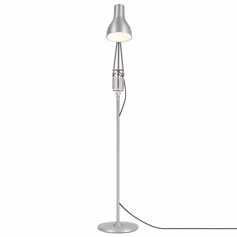 Anglepoise Lampada da terra di design Type 75, Cromo / Argento, Soggiorno / Sala da pranzo, Alluminio, Industriale, Lampada da terra