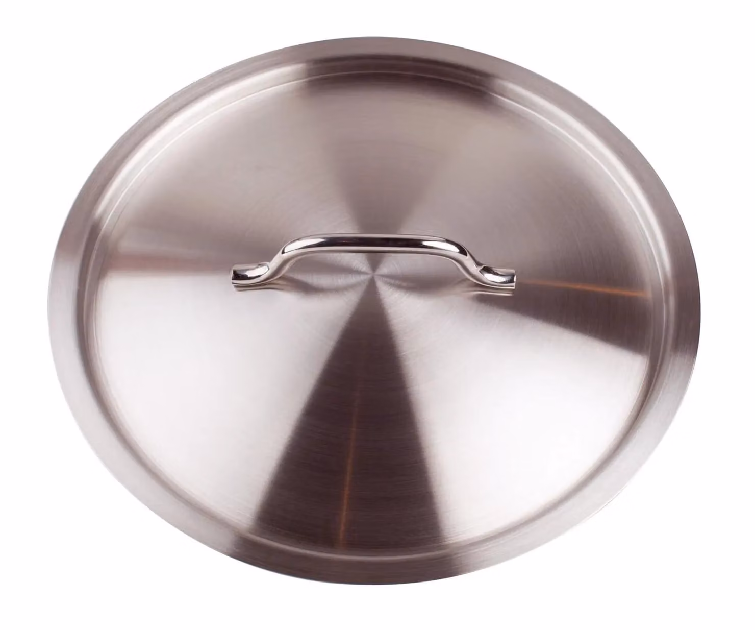 Coperchio in acciaio inox con ponticello, diam. 50cm