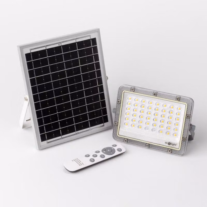 Proiettore solare a LED 50 W, 4000 K, luce neutra, IP65, ECO LIGHT