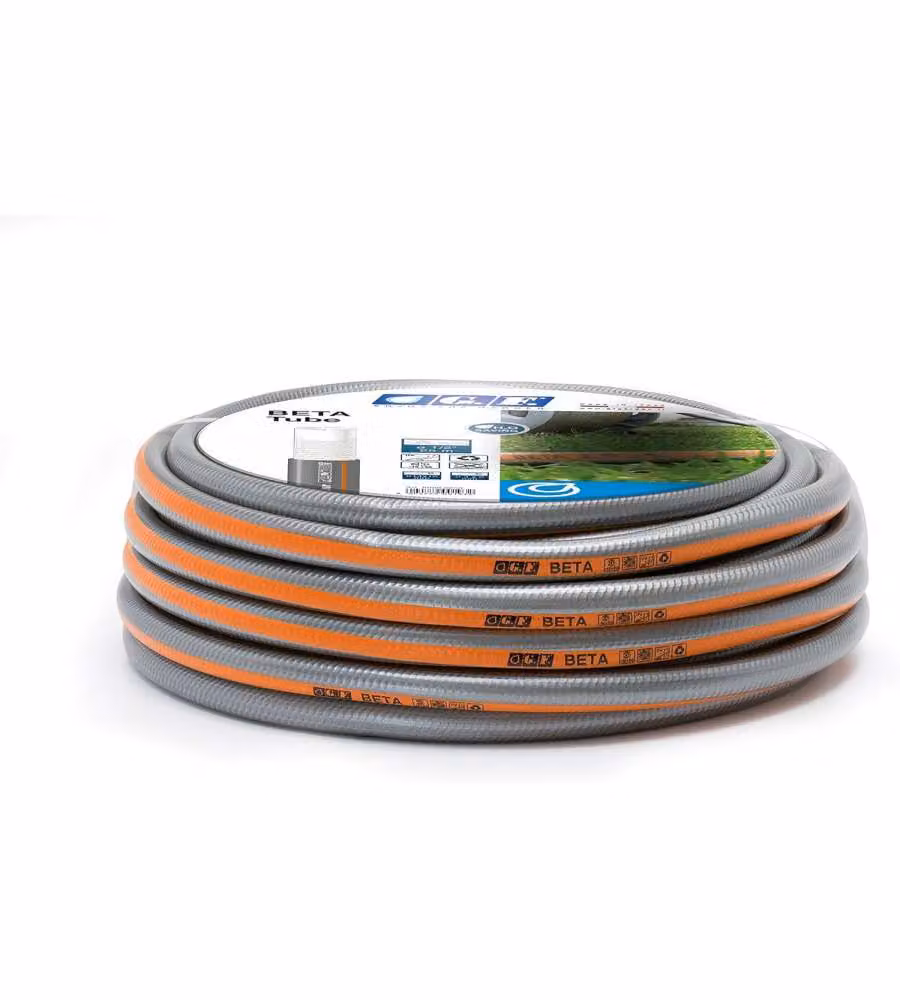 Tubo da Giardino Beta 19 mm 25 m PVC Retinato Silver