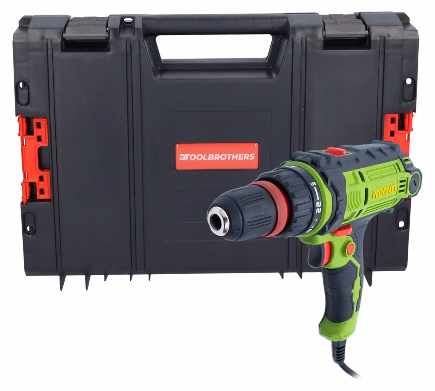 Trapano avvitatore Procraft PB300DFR 300 Watt 40 Nm + valigetta RHINO