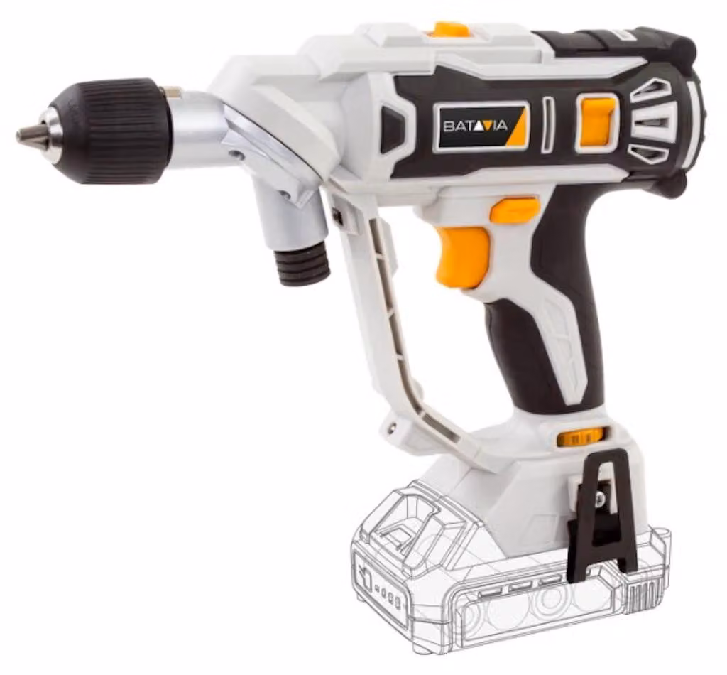 Trapano avvitatore a batteria 18V Twin Drill - Maxxpack - Doppio mandrino - 2 velocità