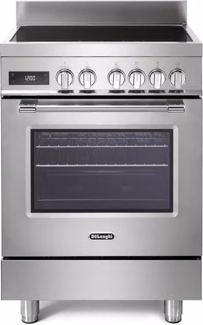 Cucina elettrica con induzione e forno De'Longhi PRO 66 MXL in acciaio inox color argento L 60 x P 60 cm