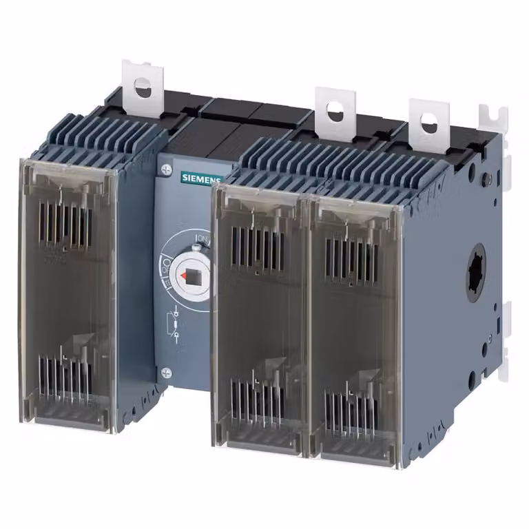 Interruttore sezionatore Siemens con fusibile da 250 A, serie 3, a 3 poli per fusibile NH misura 0 3KF33250MF11