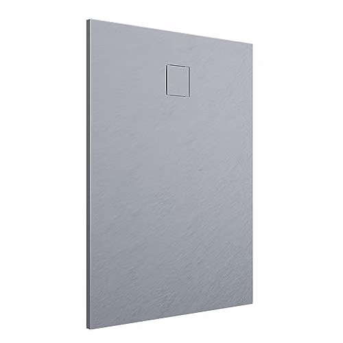 Piatto Doccia 80x120 cm Grigio Effetto Pietra Rettangolare in SMC Riducibile Samos