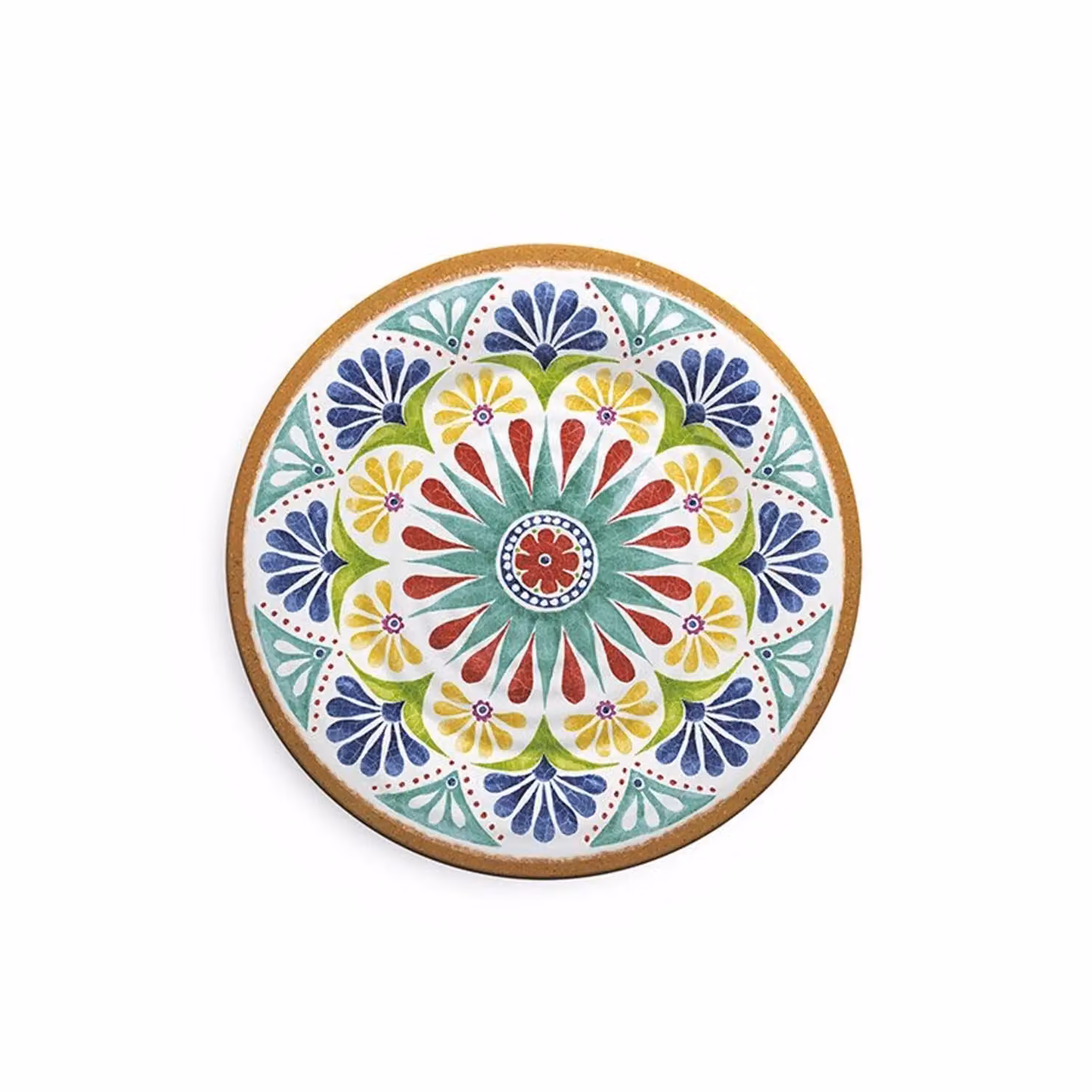 Piatto piano in melamina, Linea Porto, diam. 26,7cm - 6 pezzi