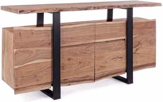 Credenza 4 Ante 2 Cassetti 175x45x90h cm Artur