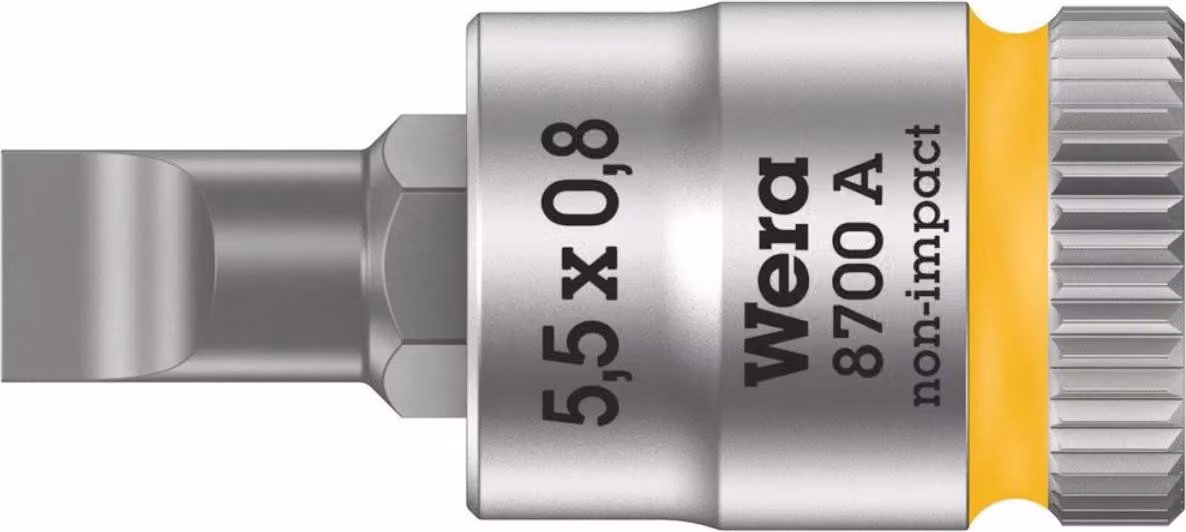 Wera 8700 A FL 05003320001 Slot Bit 5.5 mm 1/4 (6.3 mm)