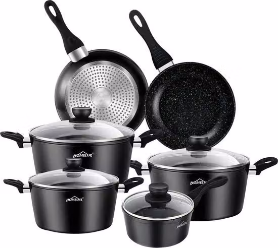 Set di pentole / pannini antiaderenti, set di padelle, PFAS libero, resistente al lavastoviglie