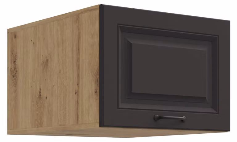 Credenza alta da 50 cm STILO Grigio + Rovere Artisan Angolo cottura Blocco cucina Cucina in stile rustico